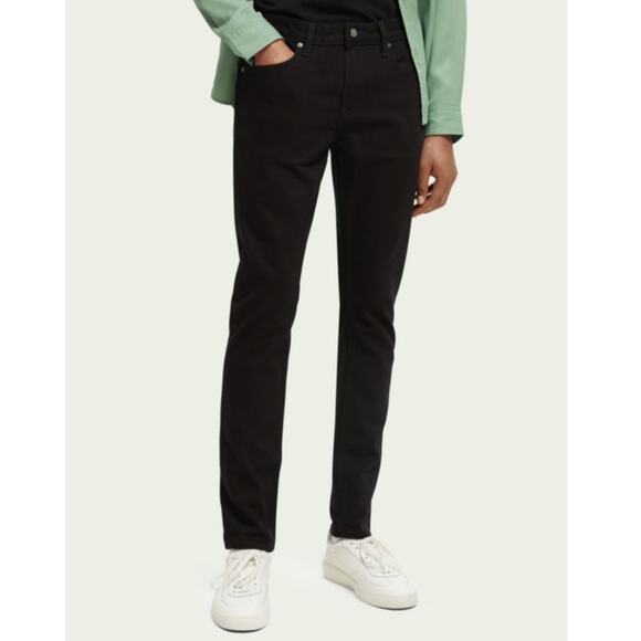 Scotch & Soda Size 36 x 32 Slim Denim Jeans Black